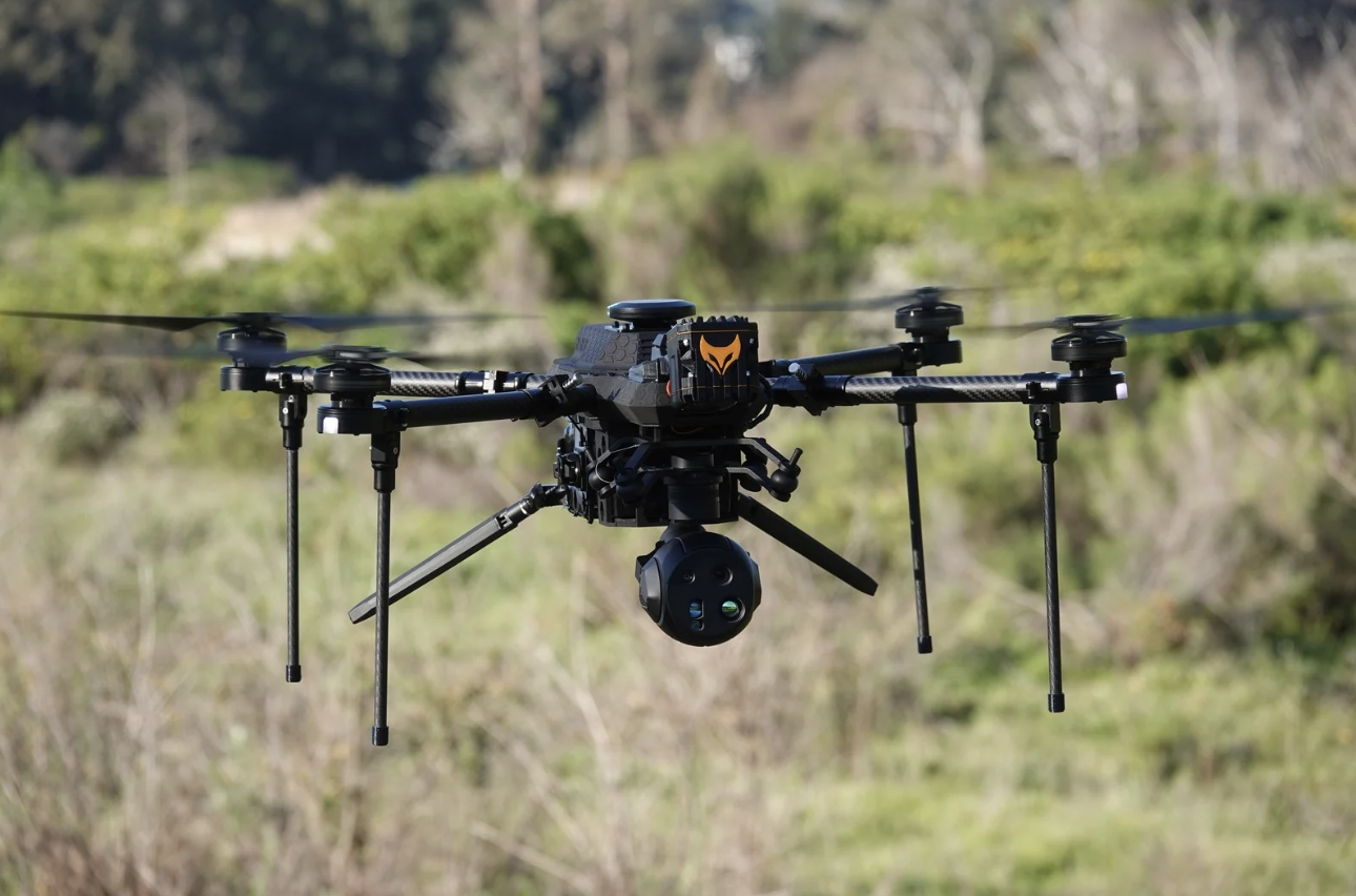 TCAT RECCE ISR UAV — Search & rescue configuration: RECCE in SAR configuration, thermal payload fitted.